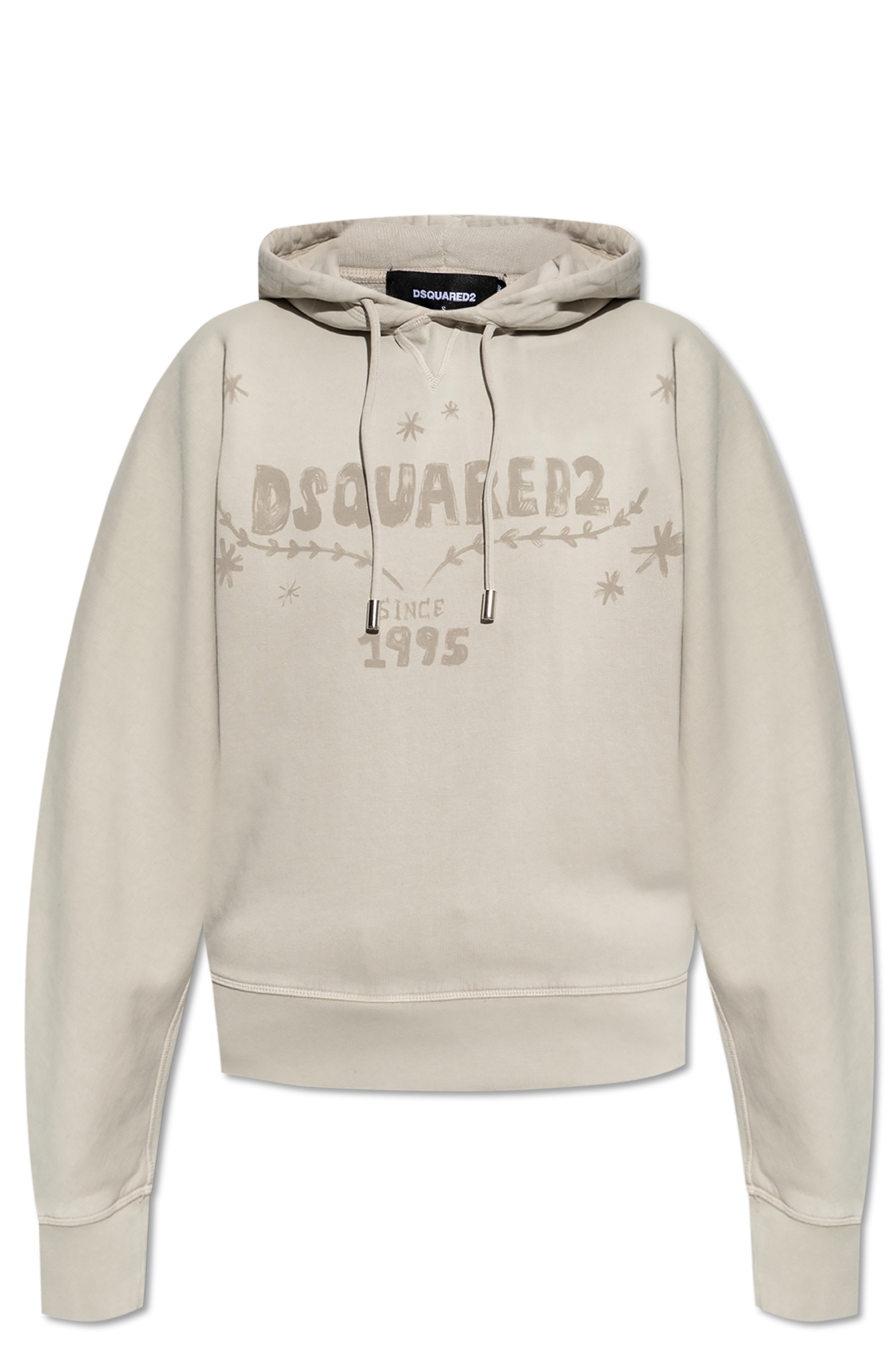 【ユニークで個性的な一着】DSQUARED2 ブランドロゴ スウェット Logo hoodie Dsquared2 - embroidered stripe-trim hoodie